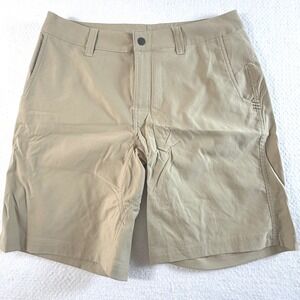 Stio Shorts Men's 34 Tan Nylon Spandex Hiking Outdoor Performance Technical